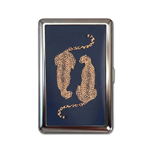 Dual Leopard Card & Cig Case